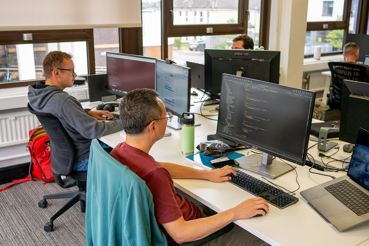 Envisage developers developing code