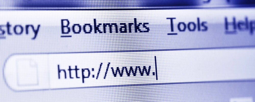 url bar with www typed